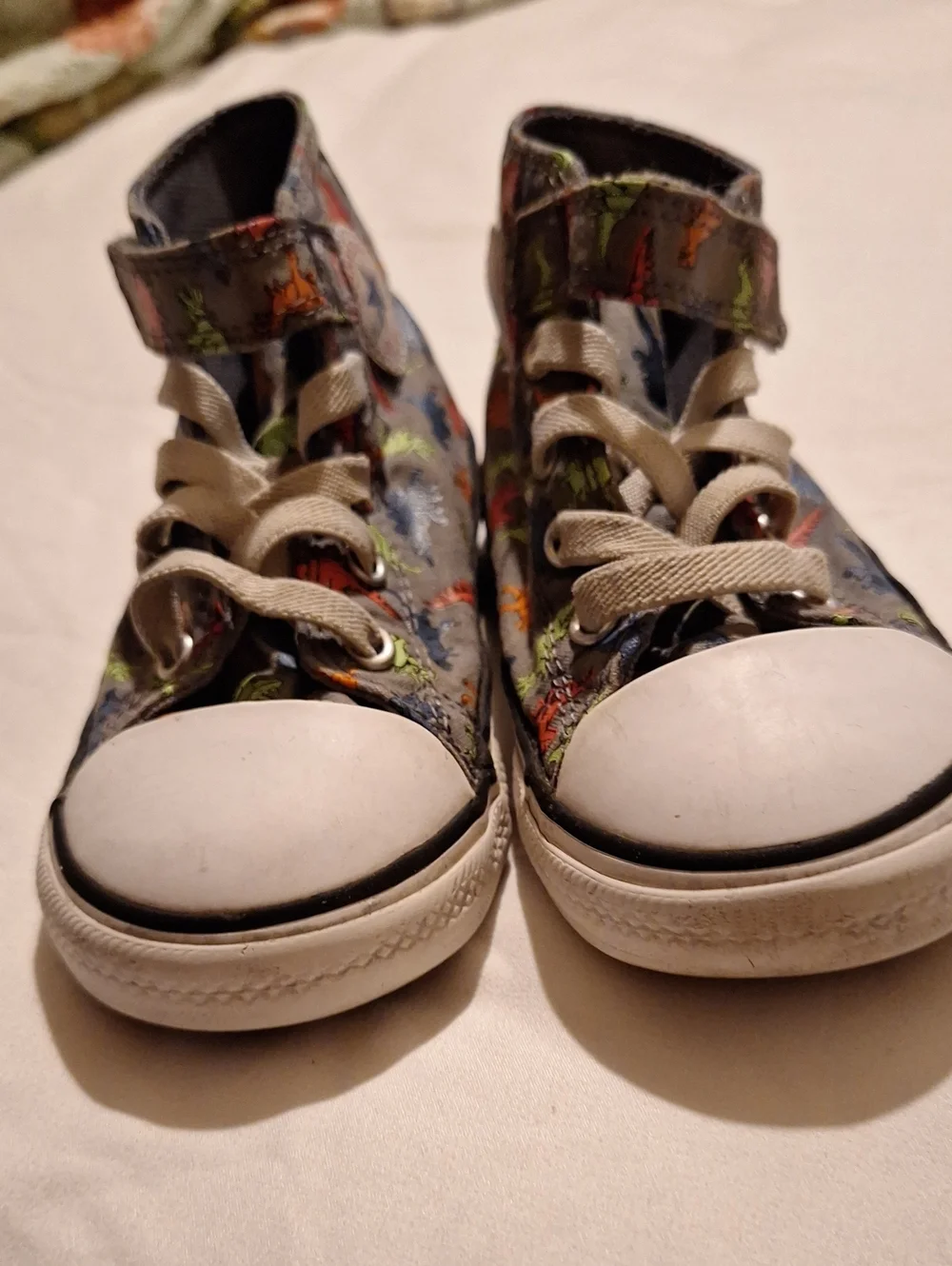 Converse Kids High-Top Sneakers with Multicolor Dino Print